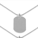 Cadena para chapa estilo Militar